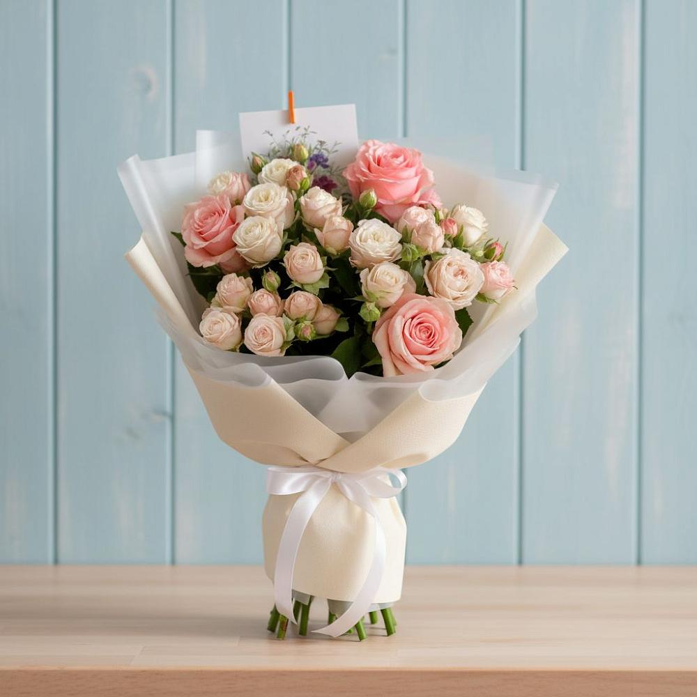 Букет цветов из: Розы в Восточной