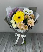 Букет цветов из:  Розы, Герберы и Хризантемы в Восточной
