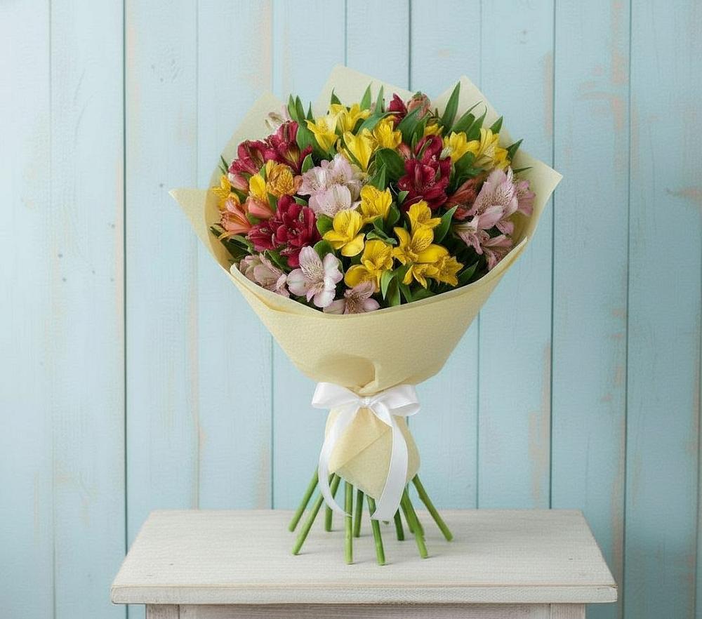 Букет цветов из: Альстромерии в Восточной