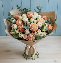 Букет цветов из:  Альстромерии и Розы #REPLACE_PRED# Восточной