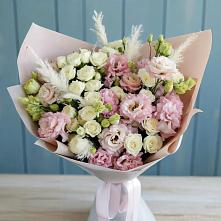 Букет цветов из:  Альстромерии и Розы в Восточной
